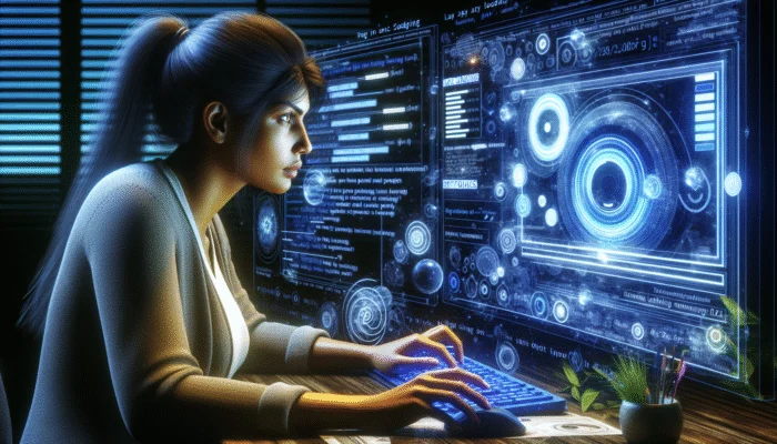 A web developer evaluates Google PageSpeed Insights metrics on a computer screen to assess lazy loading performance.