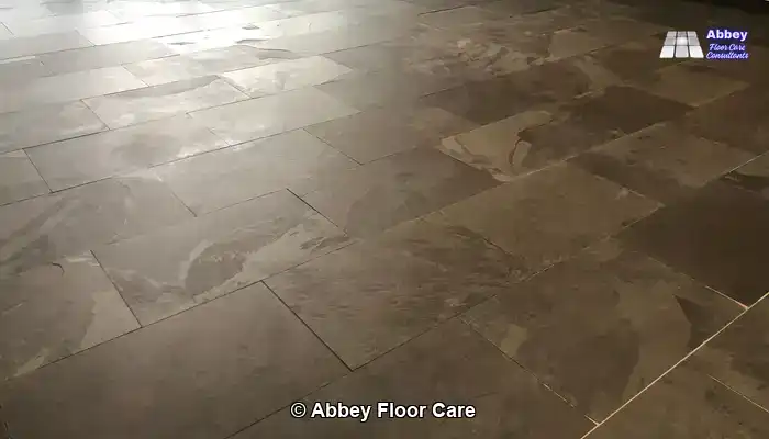 Achieving a Signature Wet Look on Slate Flooring Made Easy