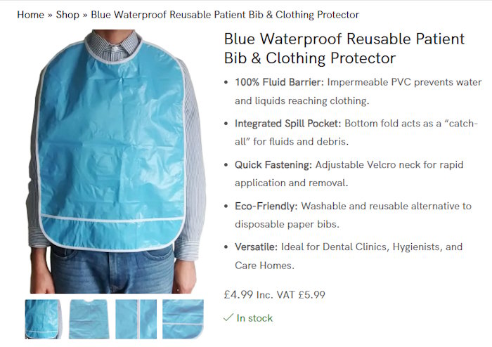 Waterproof Adult Bibs: Ideal for Dental Surgeries and Beyond
