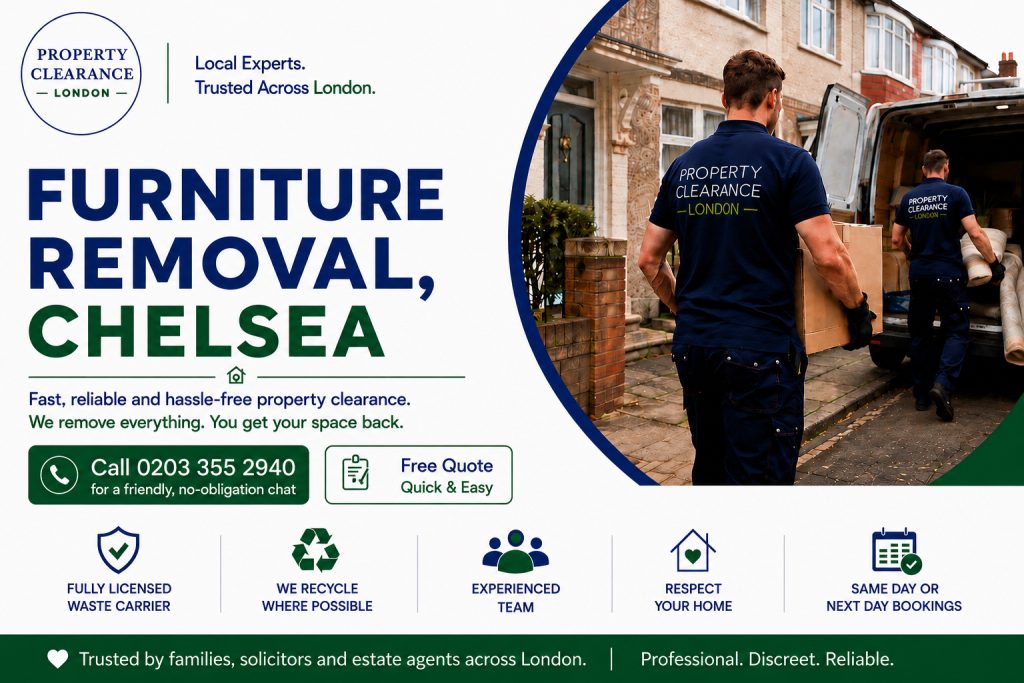 Furniture Removal Services in Chelsea: Hassle-Free Moves
